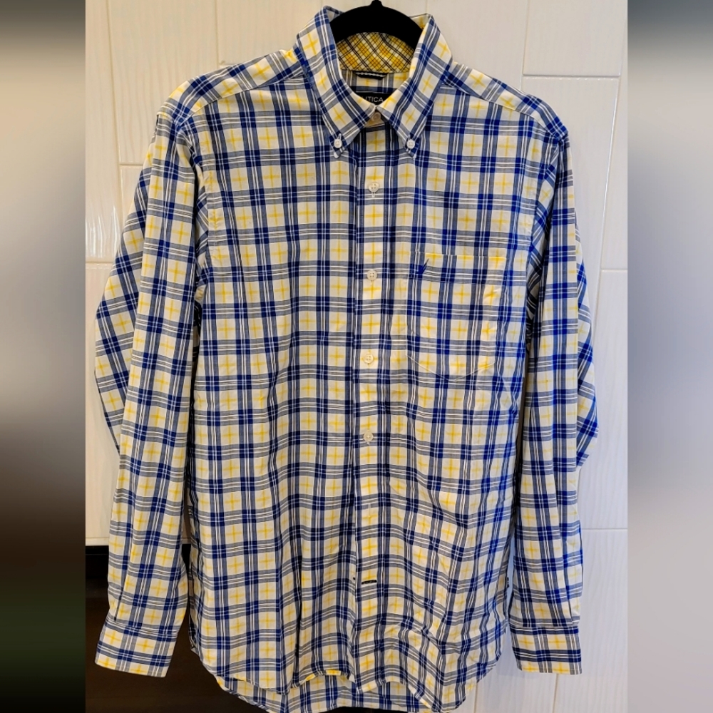 Mens Nautica Button Down L/S Oxford Size S
